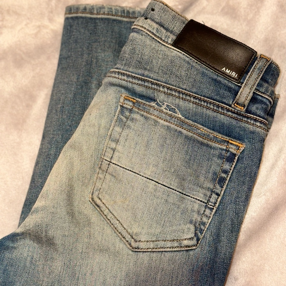 AMIRI Faded Blue Jeans
